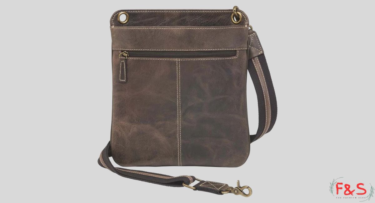 Crossbody Flat Sac, Distressed Buffalo