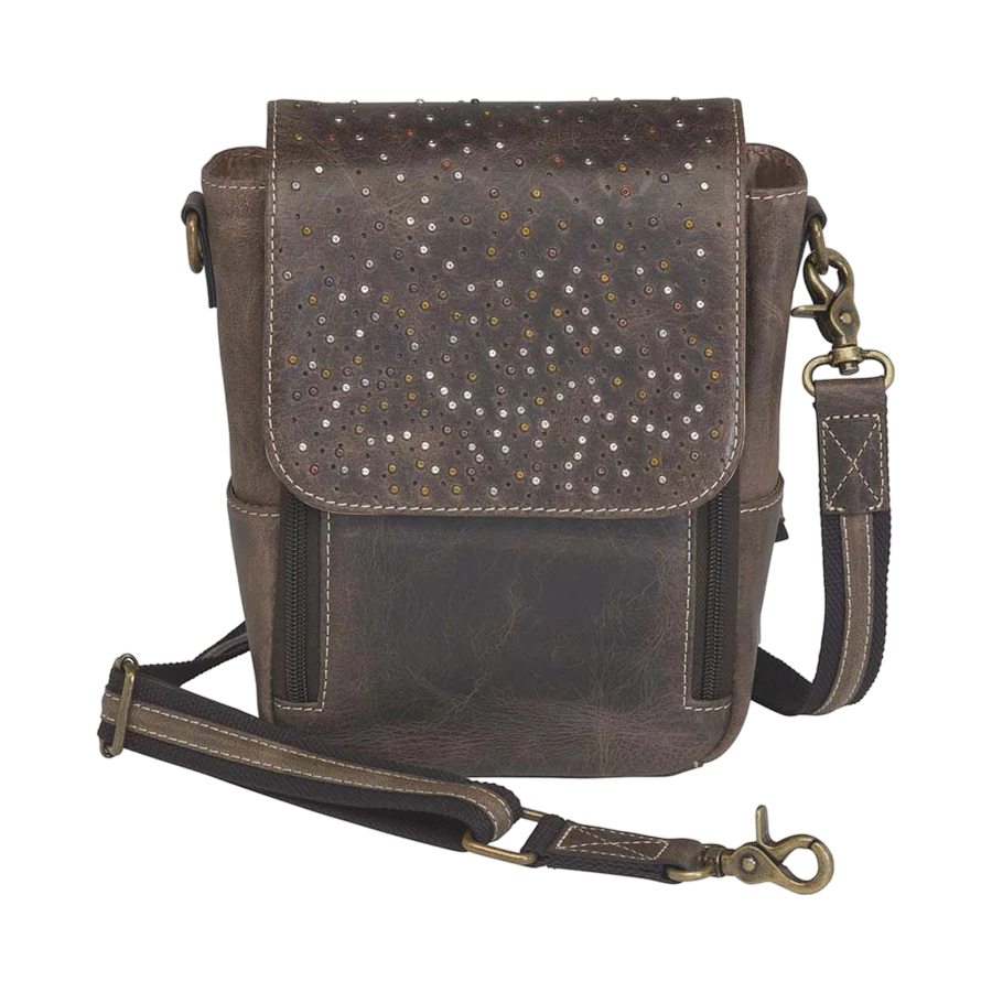 Crossbody Satchel, Distressed Buffalo