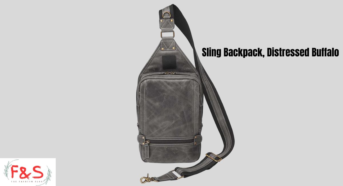 Sling Backpack, Distressed Buffalo