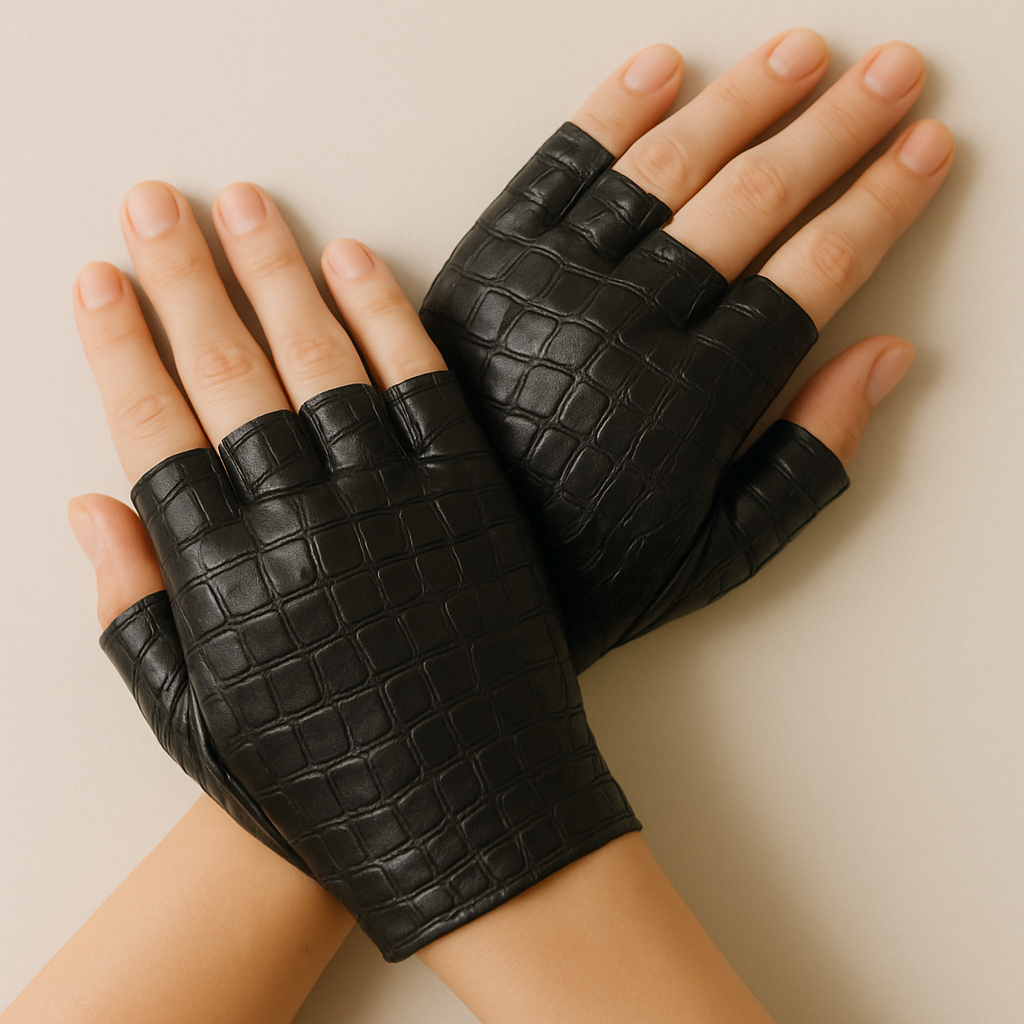 Textured Leather Gloves