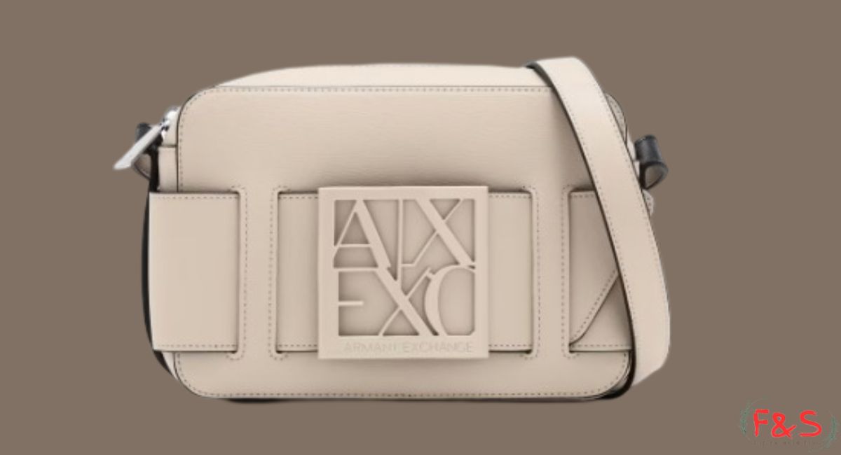 logo-embellished Armani Exchange crossbody bag