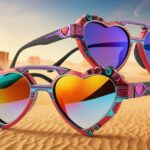 Best Color Lens Robot Heart Sunglasses for Burning Man Festival