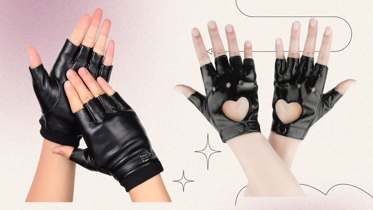 Best all-around fingerless leather biker gloves for women bicycle riding