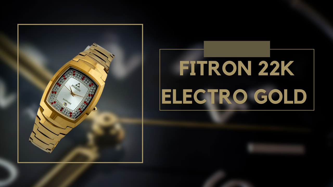 Fitron 22k Electro Gold Plated Automatic Watch