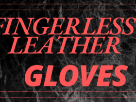 Luxury designer fingerless leather gloves for women