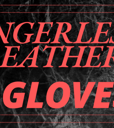 Luxury designer fingerless leather gloves for women