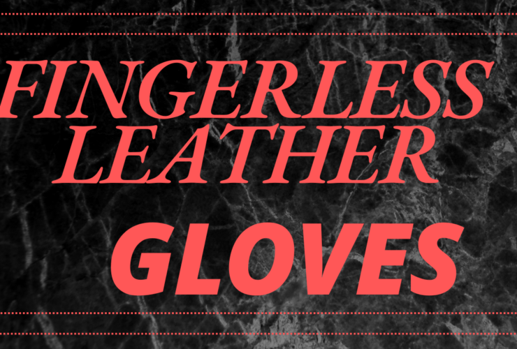 Luxury designer fingerless leather gloves for women